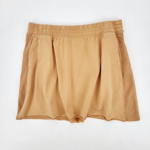 Aerie Offline Stretch Jersey Skirt Athletic Orange Pockets Elastic Waist Medium - Picture 1 of 6
